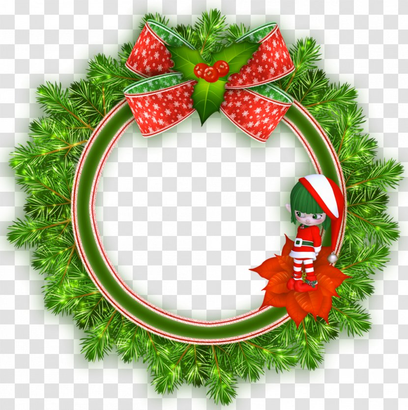 Christmas Elf Picture Frames Santa Claus Ornament - Gift Transparent PNG