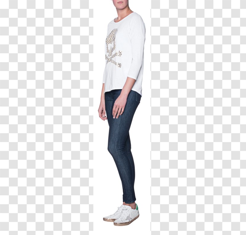 Jeans T-shirt Pants Cotton Leggings - T Shirt - Fashion Woman Printing Transparent PNG