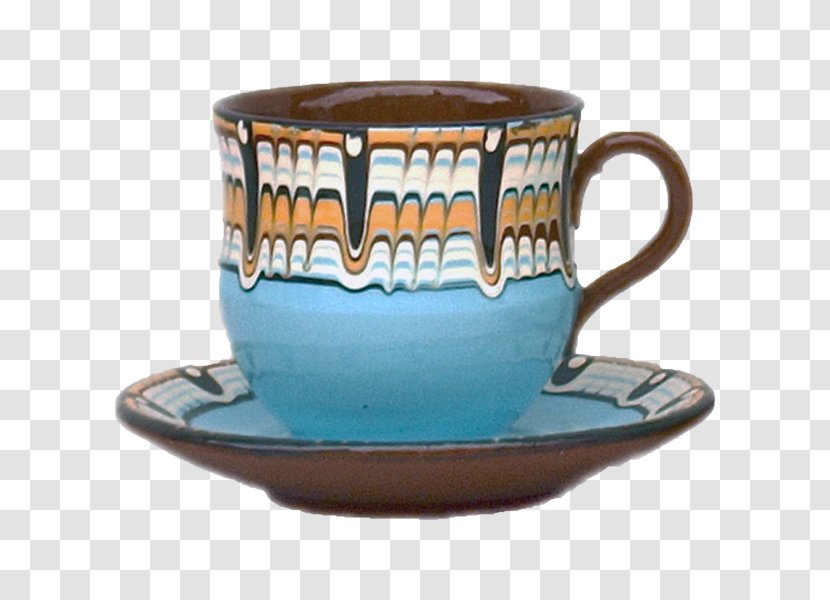 Coffee Cup Saucer Ceramic Teacup Mug - Drinkware Transparent PNG