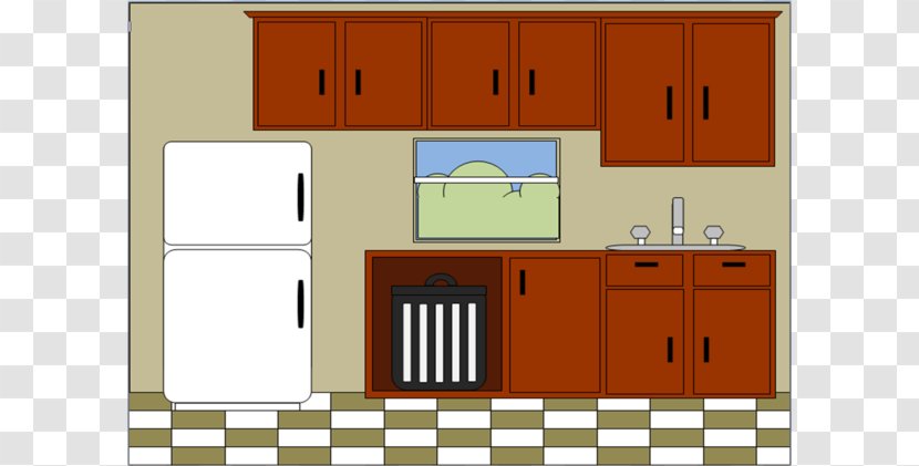 Kitchen Cabinet Furniture Clip Art - Area - Cliparts Transparent PNG