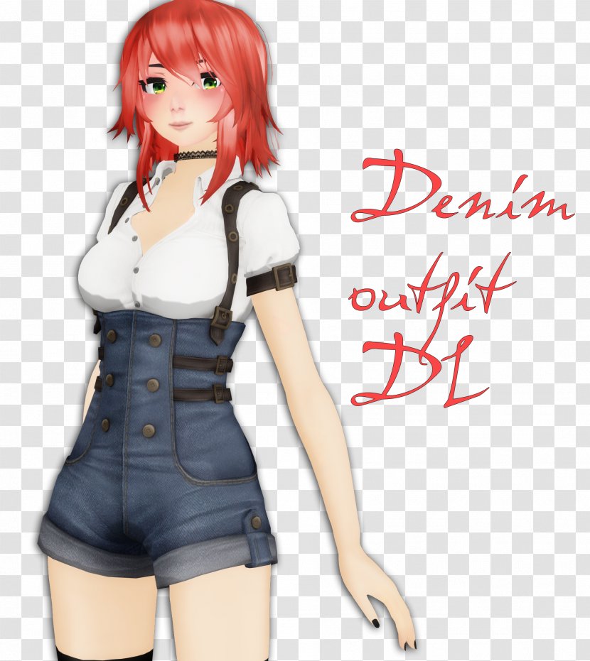 DeviantArt Clothing Denim Overall - Frame - Jeans Model Transparent PNG