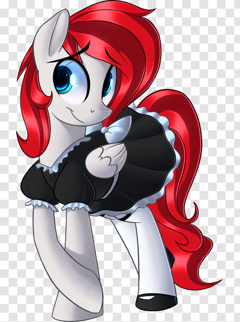 Pony Maid Cartoon Drawing DeviantArt - Silhouette Transparent PNG