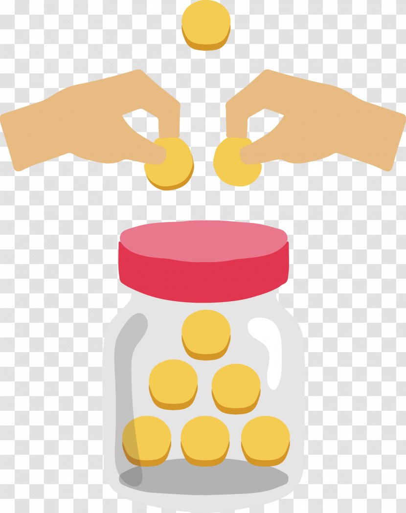 Money Donation Fundraising - Designer - Put The In Pot Transparent PNG