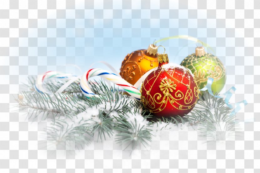 Christmas Decoration Desktop Wallpaper Bombka Ornament - Tree - Winter Scene Transparent PNG