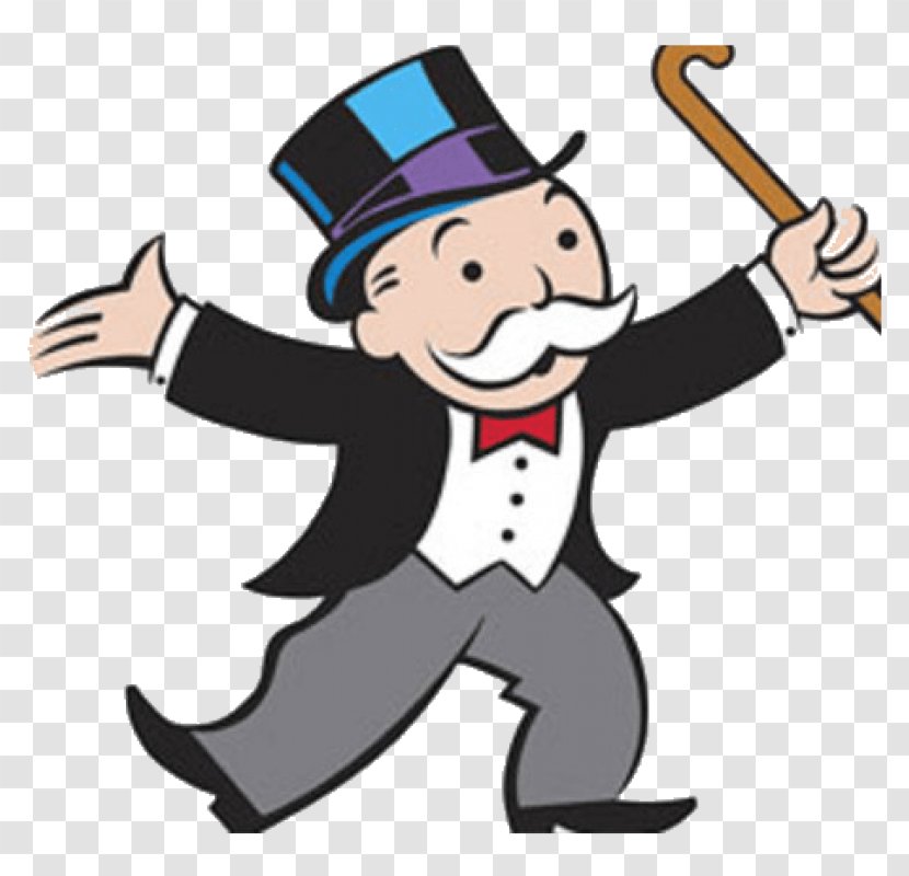 Rich Uncle Pennybags Monopoly Party Game Streets - Man Transparent PNG
