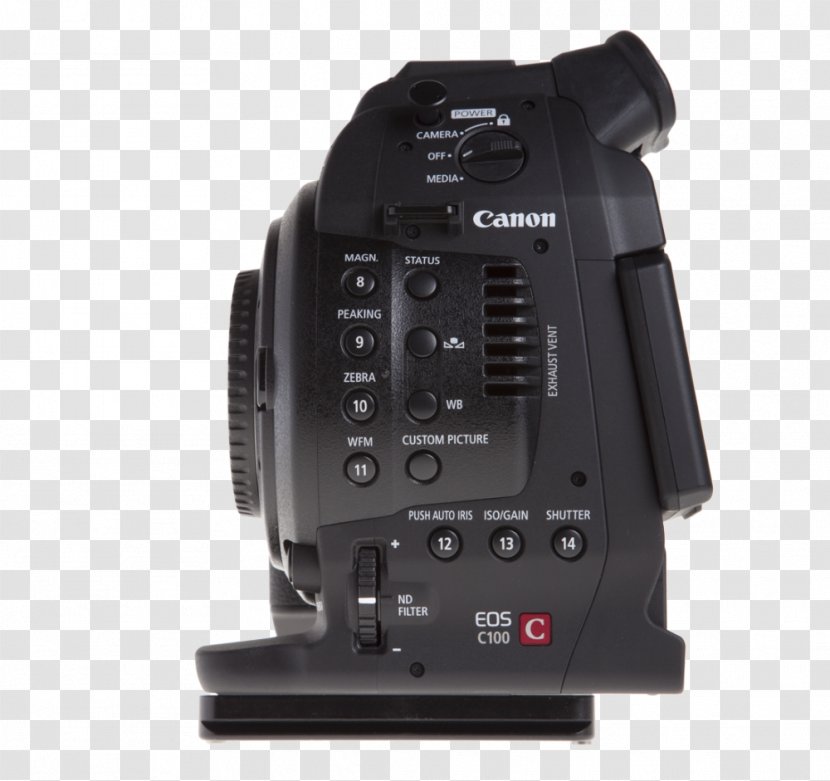 Canon EOS C100 EF Lens Mount Camera C300 - Eos Mark Ii Transparent PNG