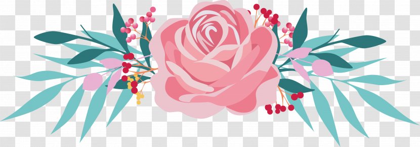 Garden Roses Floral Design Cut Flowers Illustration - Flower Arranging - Rose Transparent PNG