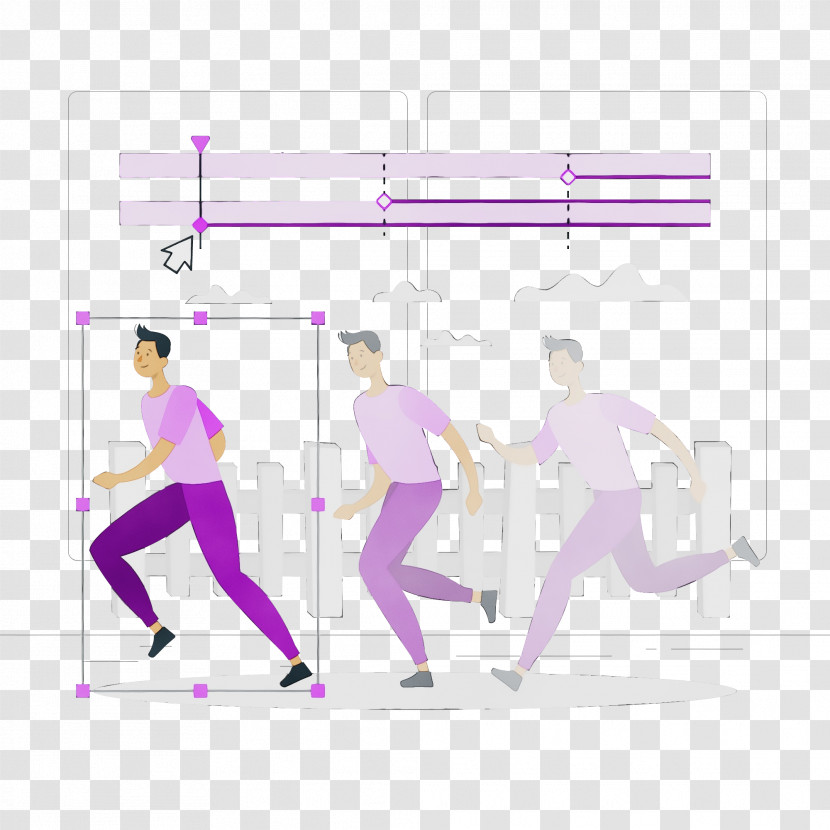 Physical Fitness Meter Purple Recreation Line Transparent PNG