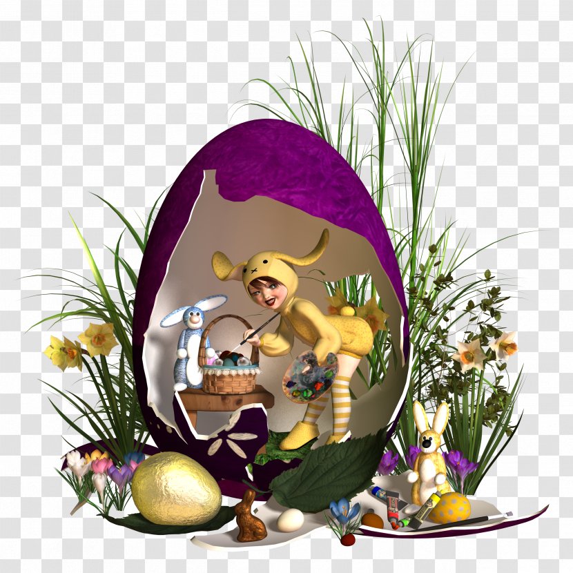 Easter Bunny Egg Holiday Christmas Transparent PNG