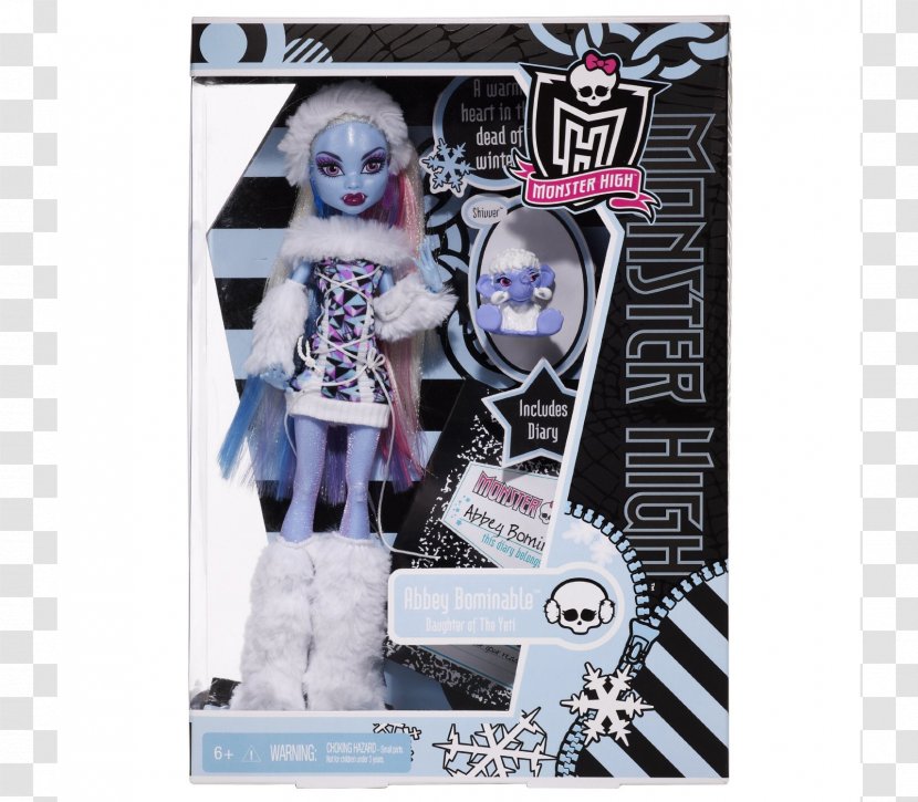 Monster High Abbey Bominable Clawdeen Wolf Nefera De Nile Frankie Stein - Skelita Calaveras - Doll Transparent PNG