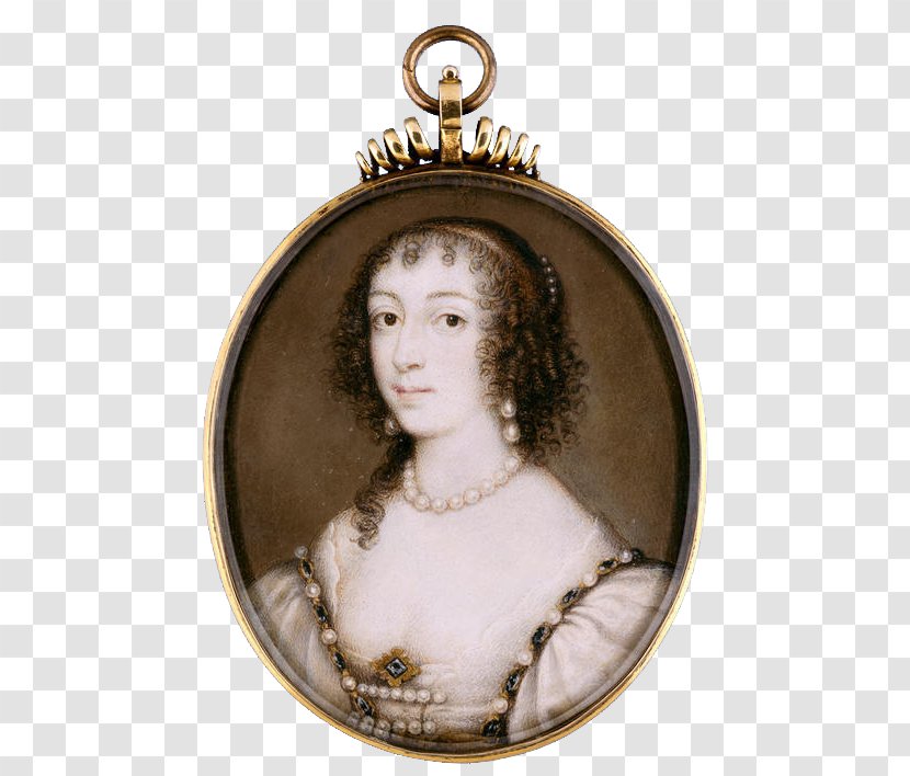 Henrietta Maria Of France Fitzwilliam Museum Cambridge Location Locket - Lace - Portrait Miniature Transparent PNG