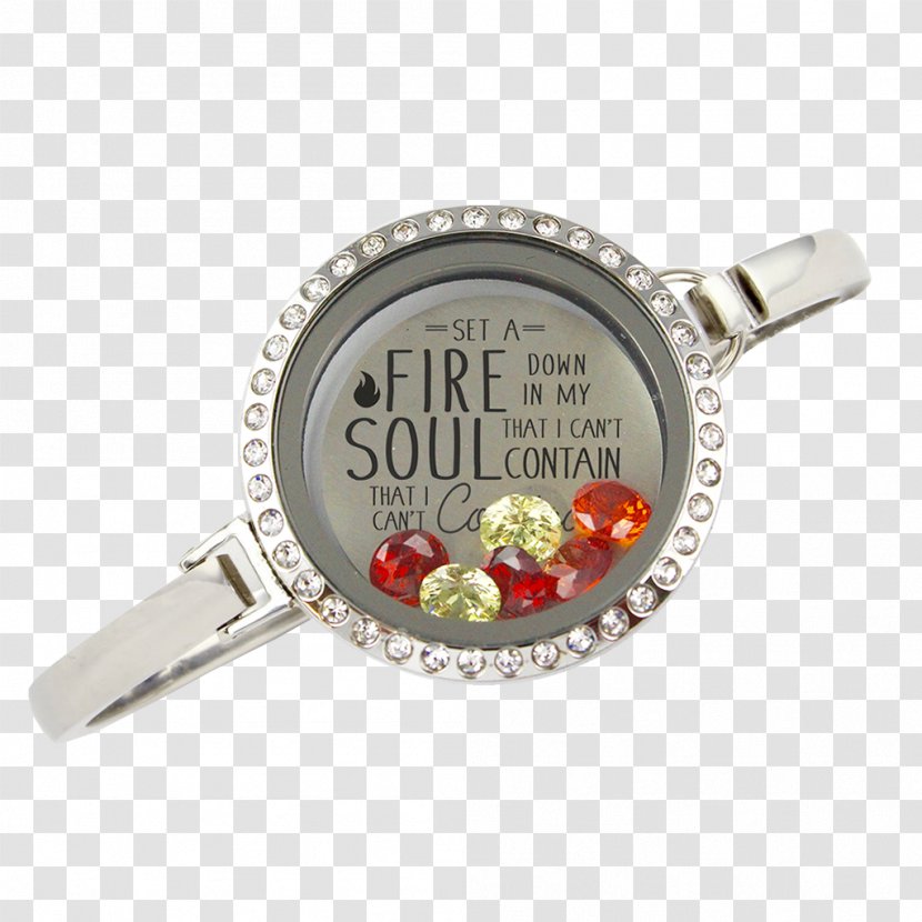 Locket Bangle Bracelet Watch Daughter - Football Fire Transparent PNG