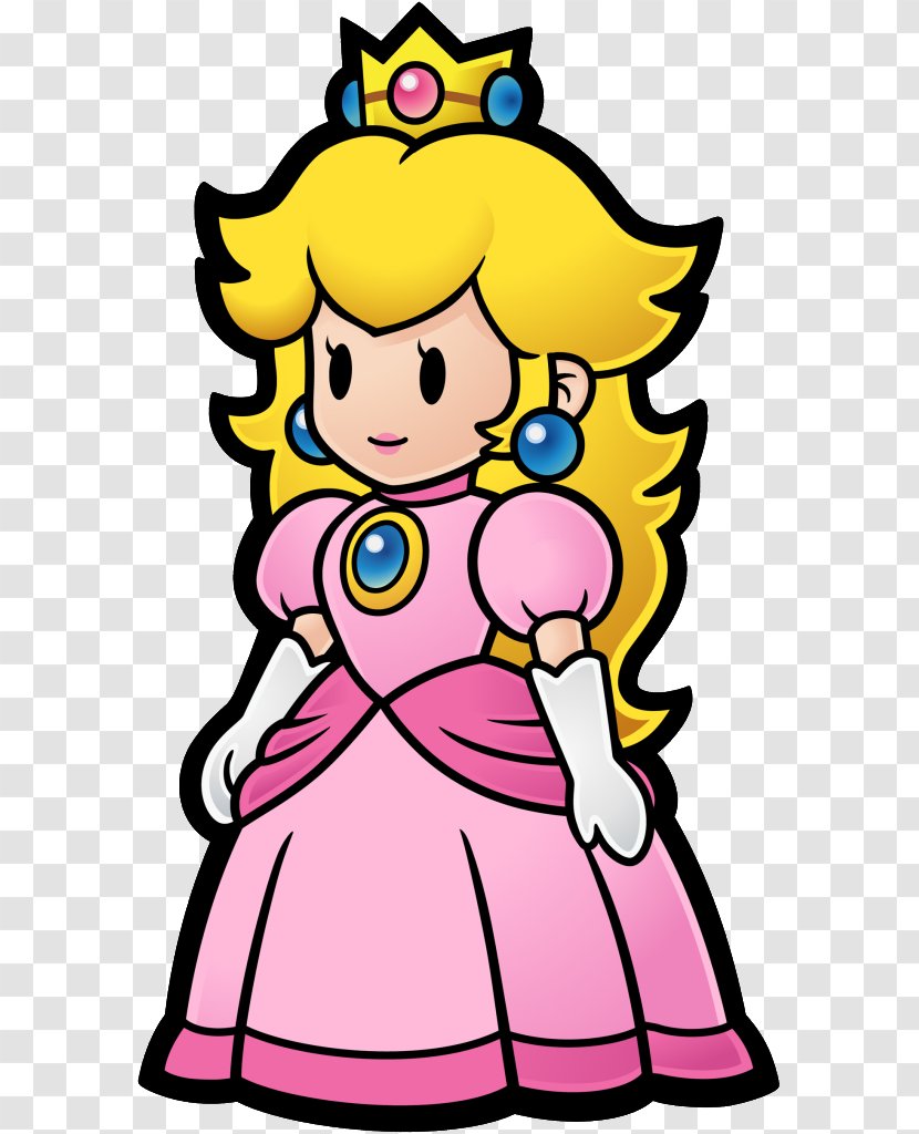 Super Mario Bros. Princess Peach Paper - Character Transparent PNG