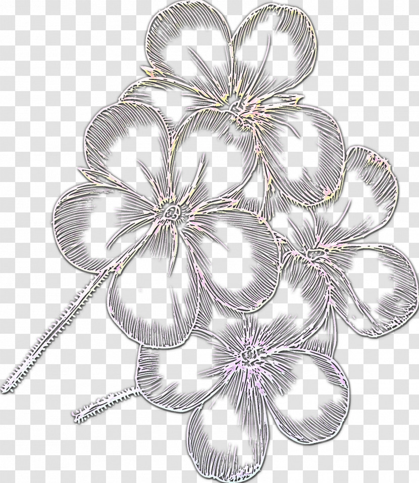Petal Plant Flower Silver Metal Transparent PNG