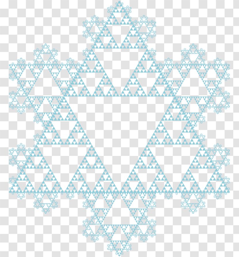 Sierpinski Triangle Carpet Cantor Function Set Fractal - Koch Snowflake Transparent PNG