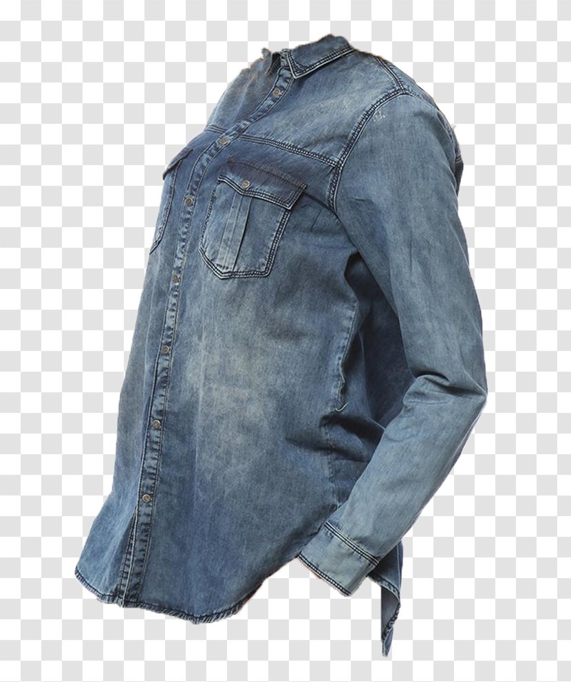 Leather Jacket Denim Jeans Sleeve Transparent PNG