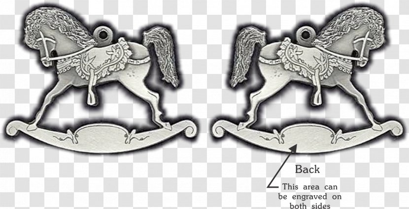 Horse Christmas Ornament Pewter Medal - Child Transparent PNG