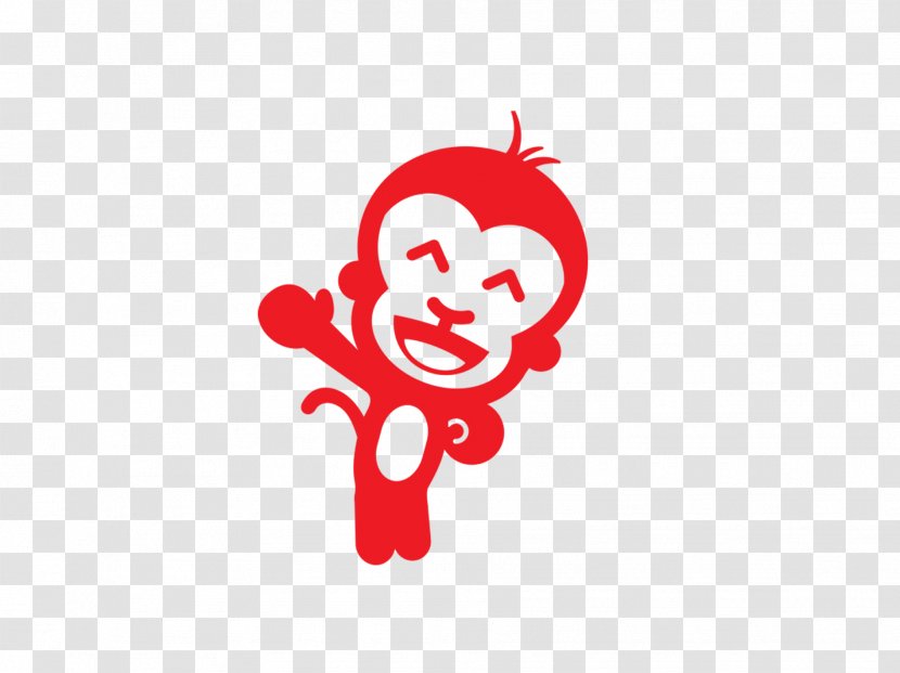 Monkey Chinese New Year - Silhouette - Smile Transparent PNG