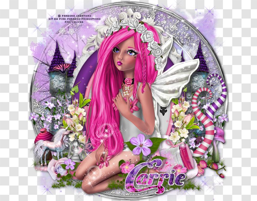 Fairy Leather And Lace Flower Fantasy Barbie - Rtv Pink Transparent PNG