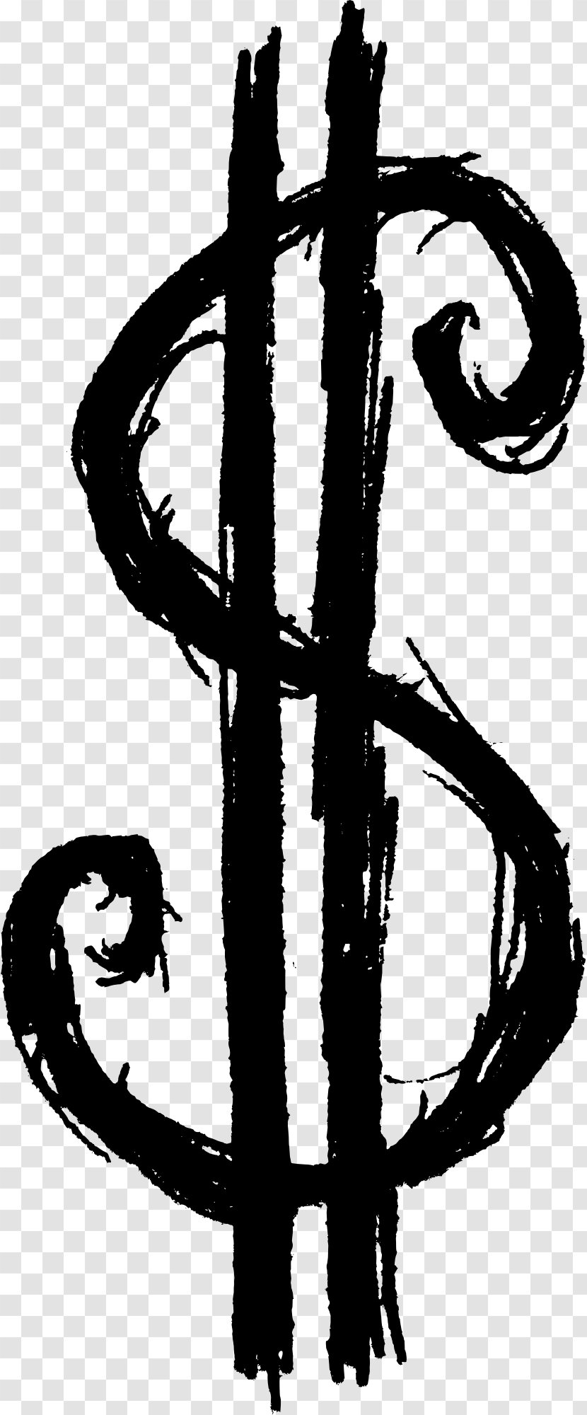 Drawing Dollar Sign Money Clip Art - Draw Transparent PNG