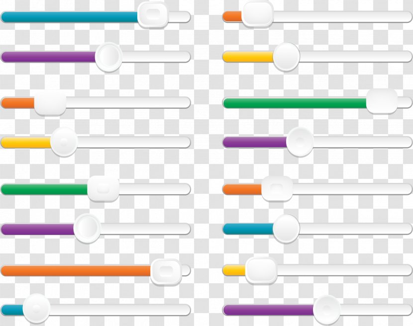 Plastic Font - A Progress Bar Slider Interface Design Transparent PNG