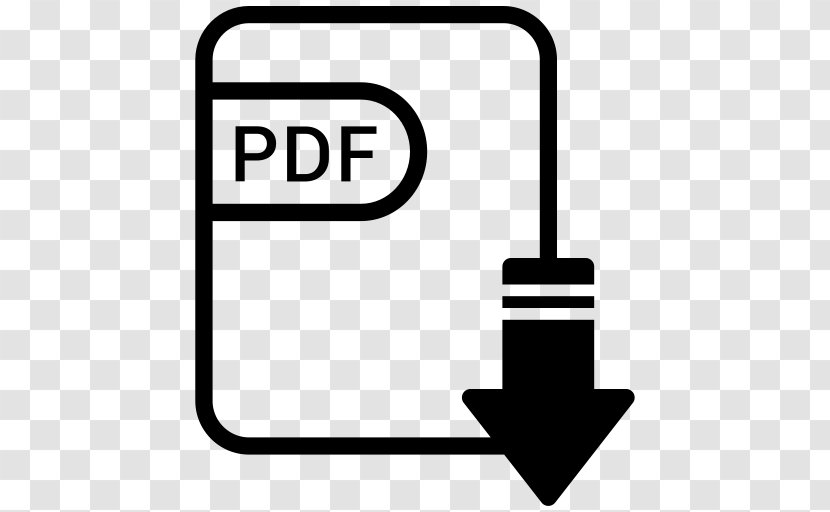 Document File Format Filename Extension - Black - Pdf Download Icon Transparent PNG