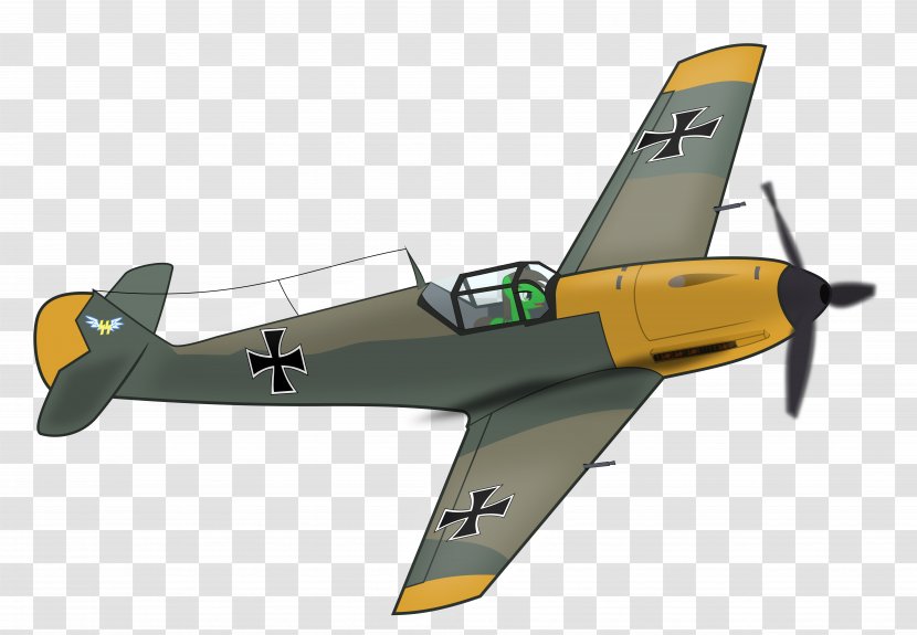 Messerschmitt Bf 109 Supermarine Spitfire Airplane - General Aviation Transparent PNG