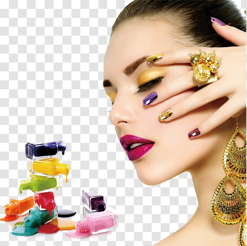 Nail Art Salon Manicure Gel Nails - Elements Transparent PNG