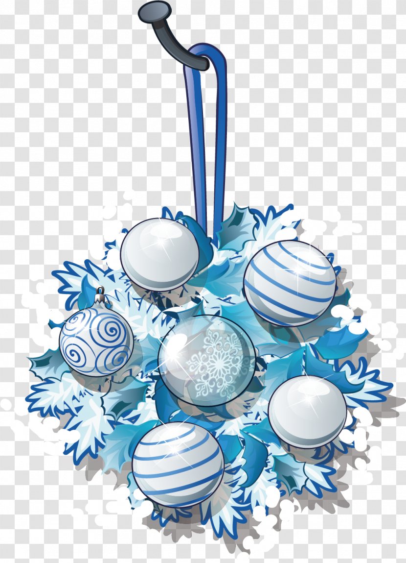 Download Christmas Ornament - Google Images - Blue Snowflake Ornaments Holiday Decorations Transparent PNG