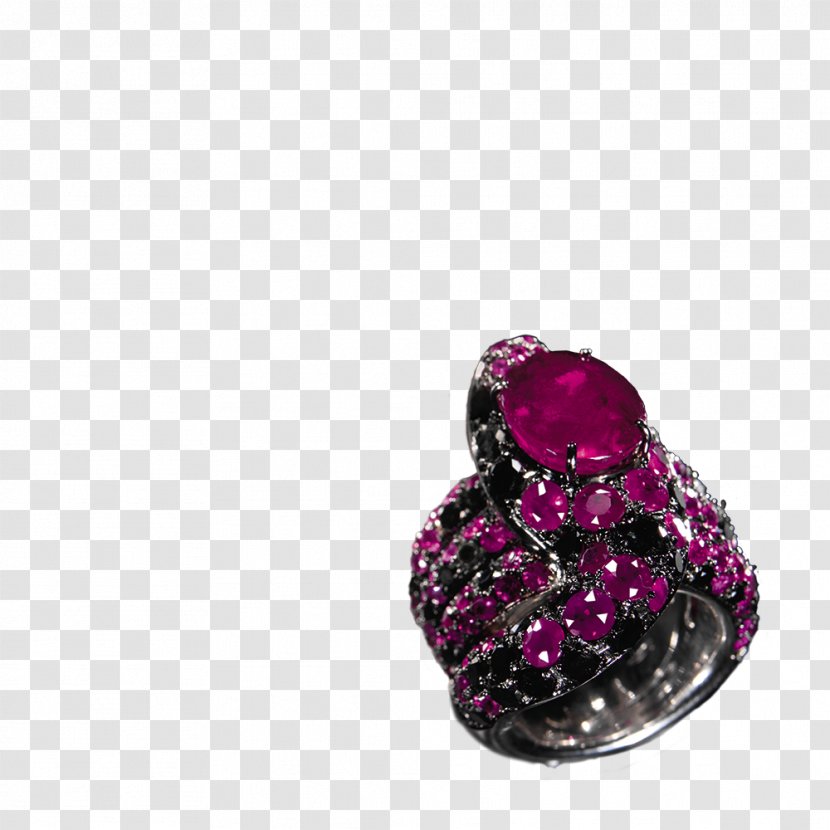 Amethyst Jewellery Ruby Silver Bling-bling - Gemstone Transparent PNG