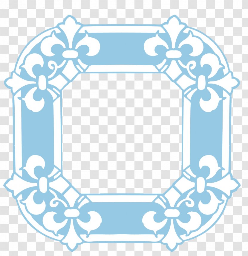 Fleur-de-lis Picture Frames Clip Art - Border - Vintage Frame Transparent PNG