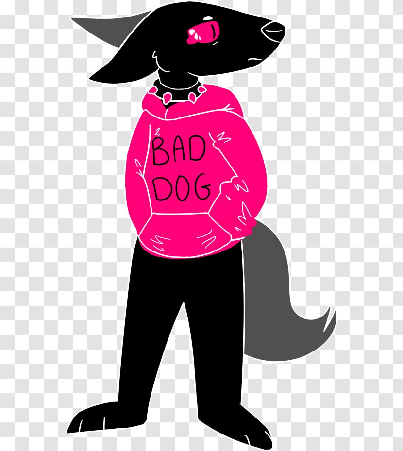 Pink M Animal Character Clip Art - Bad Dog Transparent PNG