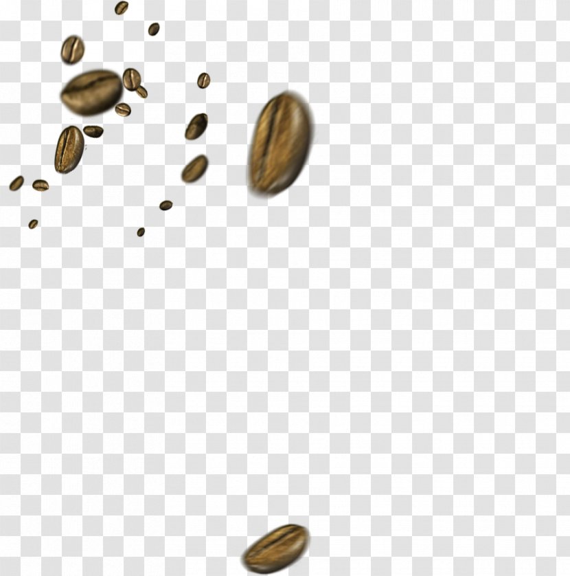 Coffee Bean Cafe - Cup - Yellow Simple Beans Floating Material Transparent PNG