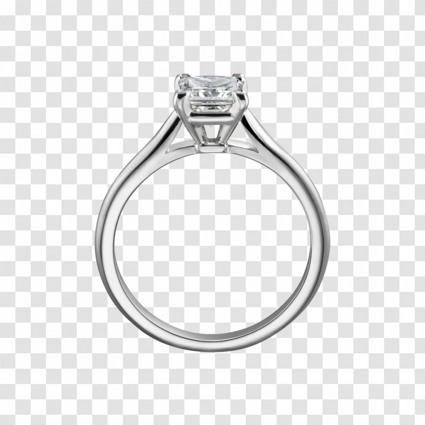 Ring Platinum Gemological Institute Of America Jewellery Solitaire - Cut - Engagement Transparent PNG