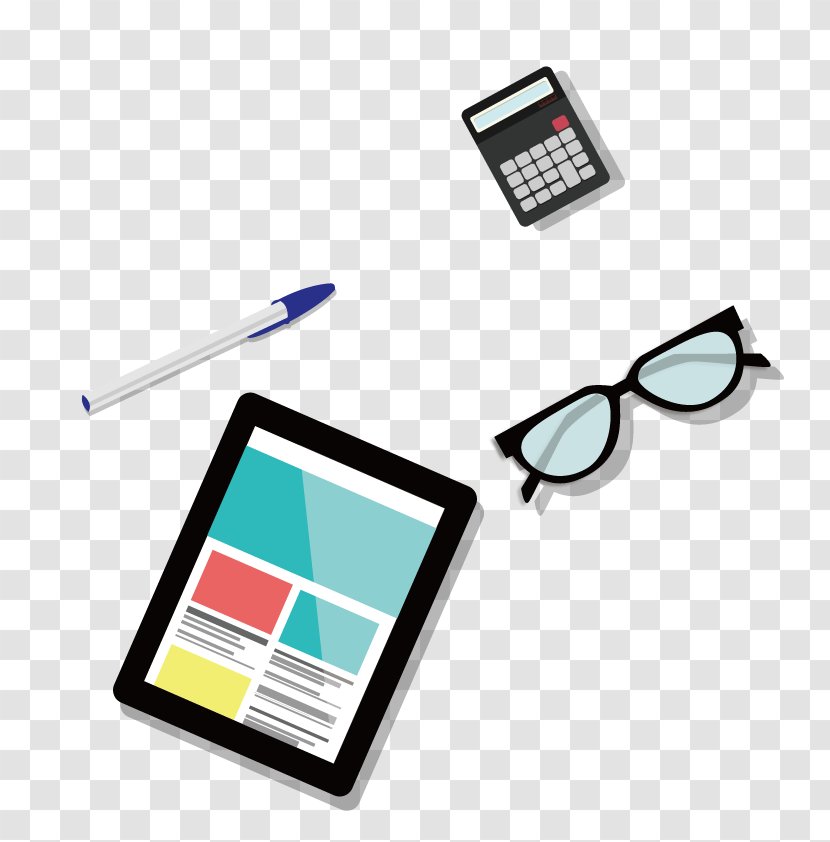 Content Marketing Digital - Office Supplies - Vector Tablet Transparent PNG