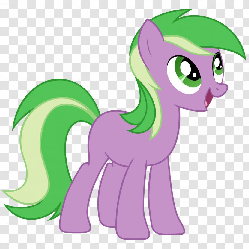 Pony Horse Green Filly Purple Transparent PNG