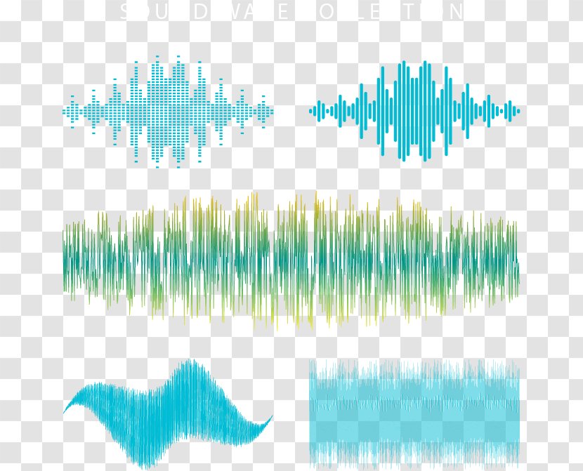 Sound Acoustic Wave Acoustics - Turquoise - Sonic Combination Transparent PNG