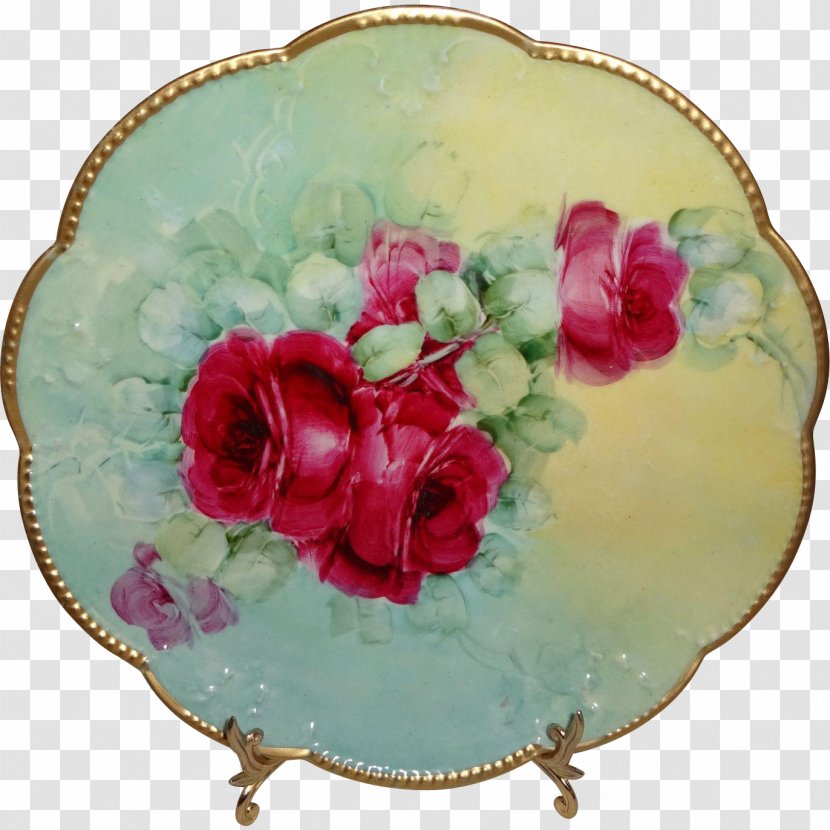 Plate Floral Design Porcelain Flowerpot Transparent PNG