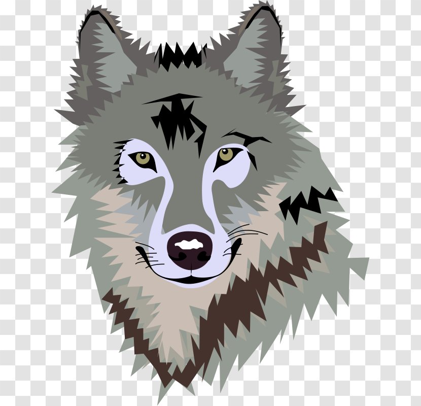 Arctic Wolf Clip Art - Head - LOL Cliparts Transparent PNG