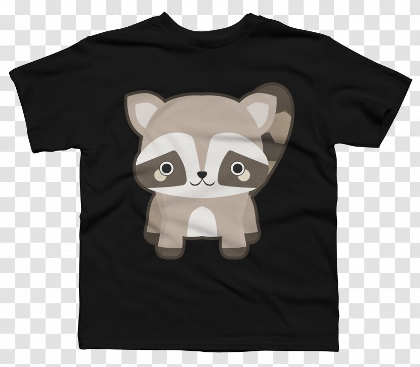 Long-sleeved T-shirt Hoodie Sweater - Snout - Hand-painted Raccoon Transparent PNG