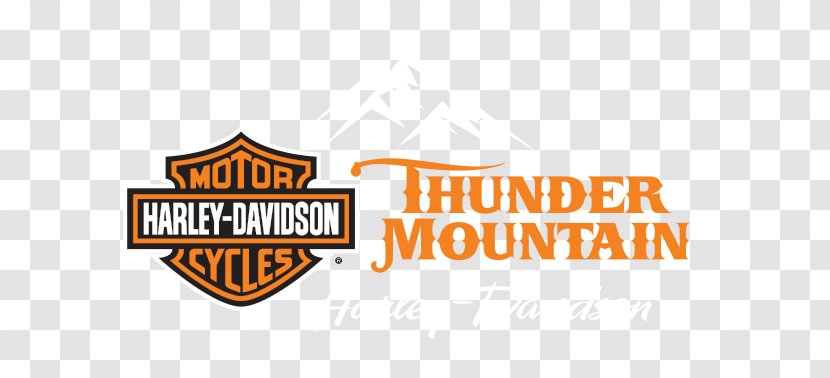 Logo Thunder Mountain Harley-Davidson Motorcycle Bicycle - Orange - Ride Transparent PNG