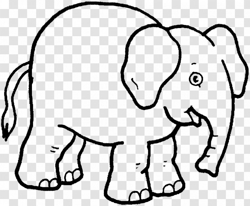 Drawing Elephant Coloring Book Clip Art - Frame Transparent PNG