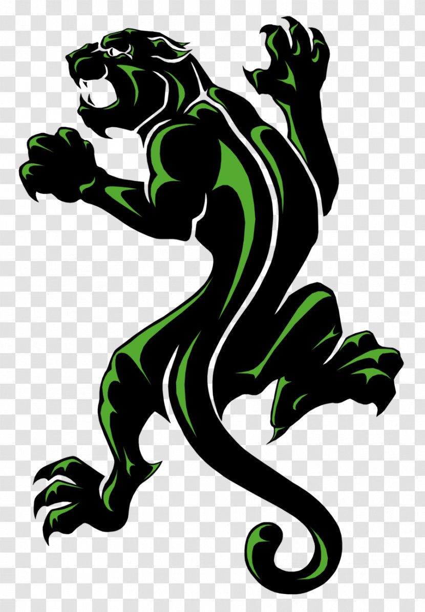 Panther Tattoo Mascot Climbing Clip Art - Vertebrate Transparent PNG
