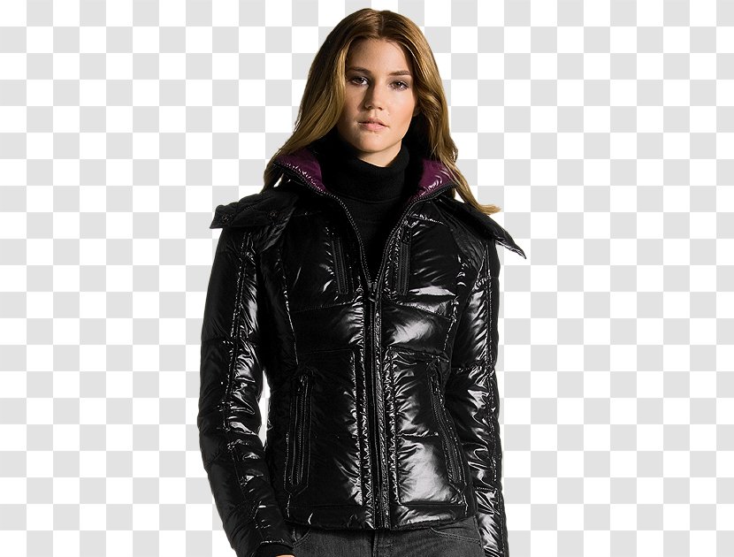 Leather Jacket - Hoodie Transparent PNG