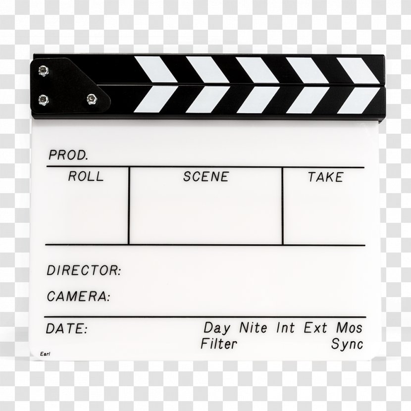 Clapperboard Film Script Supervisor Screenplay - Theatrical Property - Camera Lens Transparent PNG