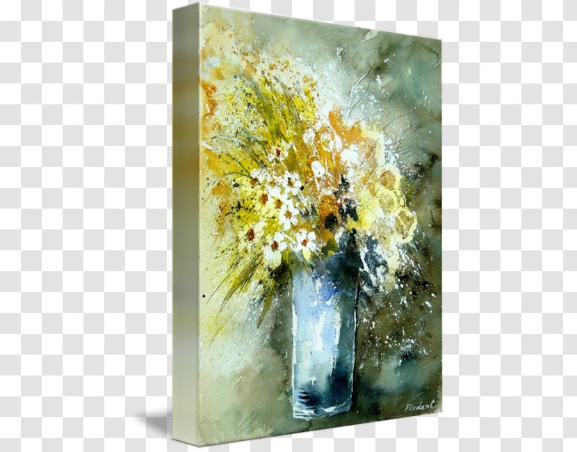 Floral Design Watercolor Painting Still Life Vase Flower Bouquet - Photography - A Bunch Of Flowers Transparent PNG
