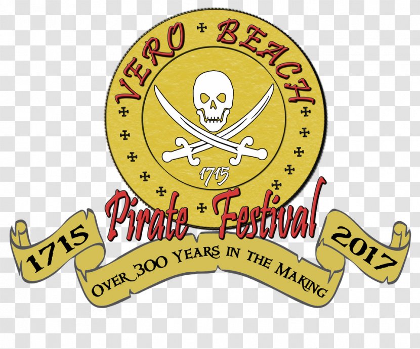 Vero Beach Pirate Fest Festival Treasure Coast Plaza Riverside Park Drive Logo - Label Transparent PNG