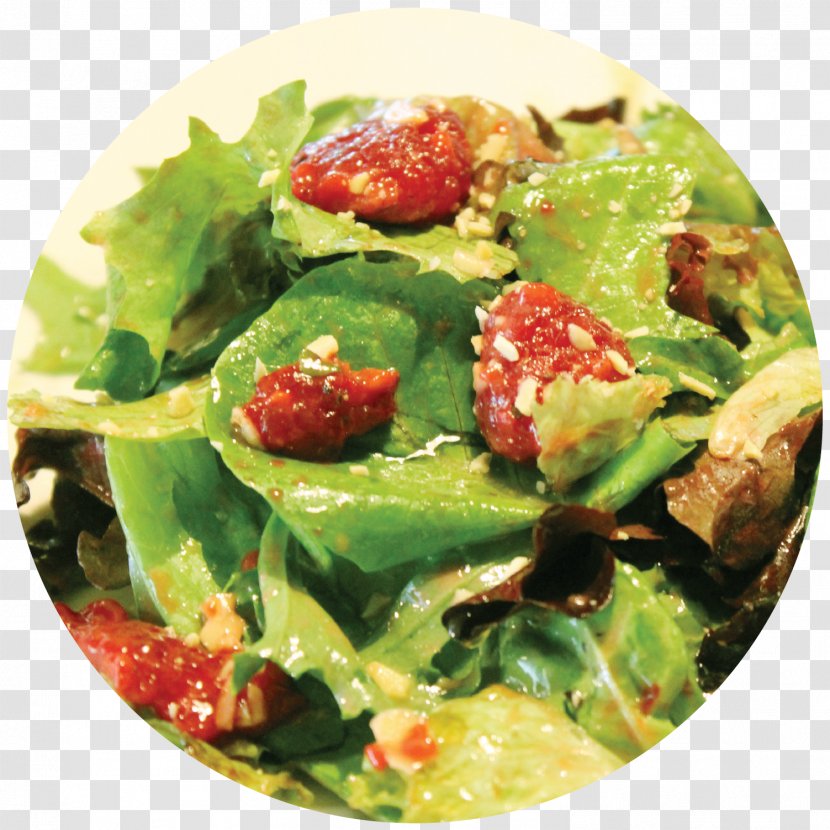 Spinach Salad Chicken Vinaigrette Afghan Cuisine Barbecue - Vegetarian Food - Cherry Tomato Mozzarella Transparent PNG