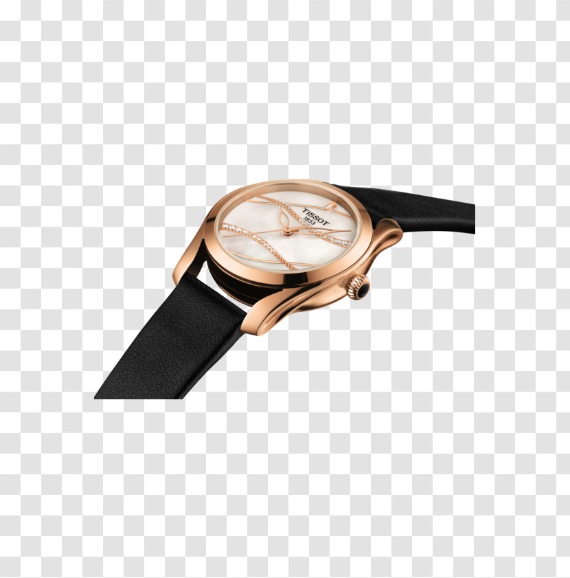 Tissot Watch Nacre Strap Water Resistant Mark - Woman - Silk Swirls Transparent PNG