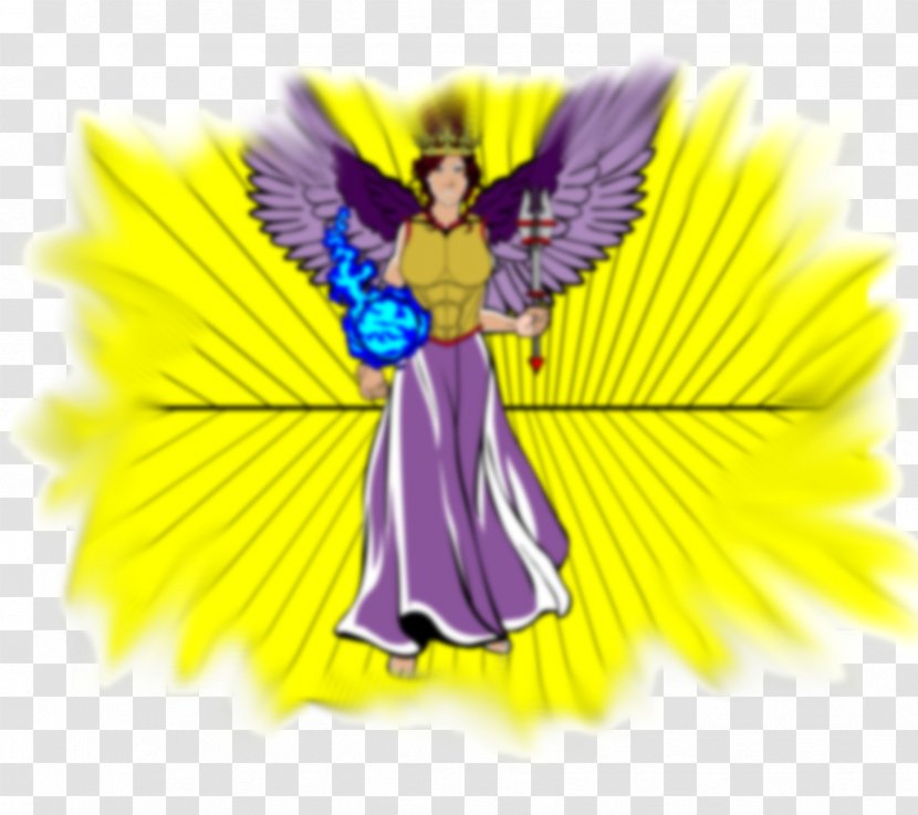 Yellow Purple Violet - Legendary Creature - Goddess Transparent PNG